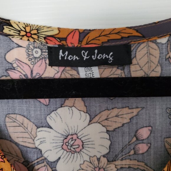 Mon & Jons Boho Style Floral One Size Maxi Dress - Picture 4 of 9